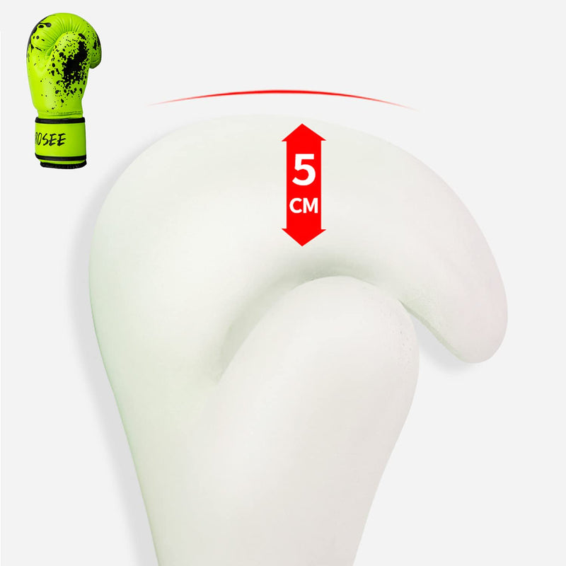 Kids Boxing Glove 6oz 8oz, Youth, Boys and Girls Training Sparring Gloves for Punching Bag, Kickboxing, Muay Thai, MMA, Gift for Age 6-15 Years Green 8 oz (80-105 lbs)