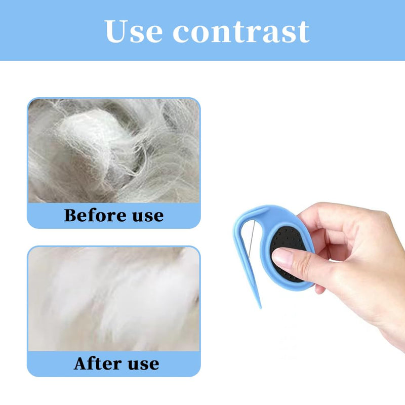 Knot comb for pets, 2 pieces massage comb for cats, cat grooming comb, combs, pet supplies, portable detangling comb for cats for medium long hair, pet knots - BeesActive Australia