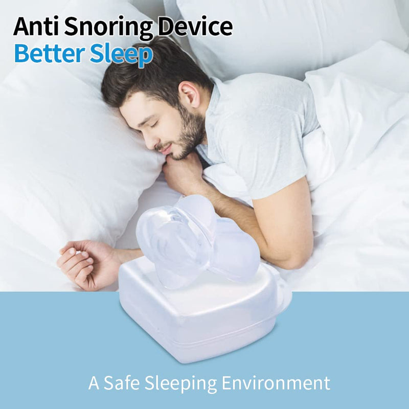 Anti-Snore Devices Mouthpiece - Stop Snoring Solution Mouth Guard for Men and Women, Comfortable 2 Pack Reusable Snoring Stopper-ML04 Large