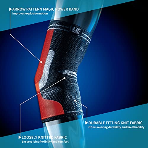 LP SUPPORT 150XT Elbow Brace with Silicone Pads and Breathable fitting knit for Athletes, Golf, Baseball, Tennis, Badminton, Basketball, Workouts, Weightlifting - Reduce Joint Pain (XXL) XXL