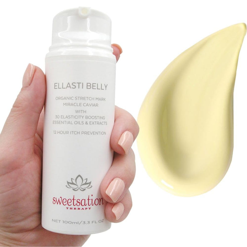 Ellasti Belly Organic Stretch Mark Miracle Caviar, 3.3oz Prevent stretch marks during pregnancy. Boost skin elasticity. - BeesActive Australia