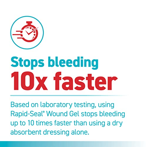 Rapid-Seal Hemostatic Wound Gel, 2 Tube, Stops Bleeding in Seconds 2 Tubes (0.5 Fl Oz Each)