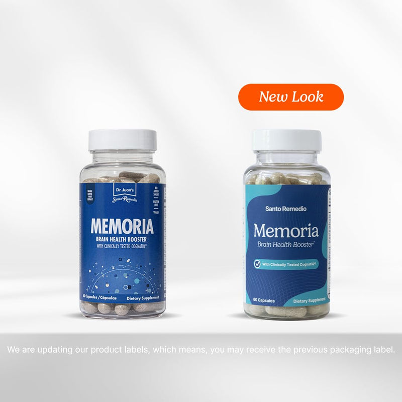 Santo Remedio Memoria, Brain Health Booster, Helps Strengthen Neural Connections, Helps Improve Attention, Memory, and Concentration, 30 Servings, Gluten Free, Non-GMO - BeesActive Australia