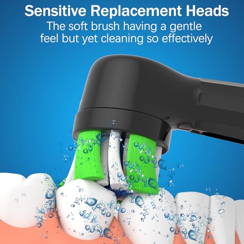 iO Replacement Heads Compatible with Oral B iO Electric Toothbrush (8 Black, 8 Pcs) 8 Black 1 Count (Pack of 8)