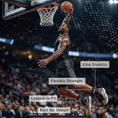 Basketball Ankle Brace, Adjustable Rigid Stabilizer, Men Women Small
