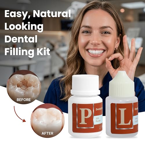 Zinc Oxide Eugenol Dental Cement, Temporary Dental Care Kit for Tooth Repair, Tooth Cement for Crown, Bridges and Missing Tooth, Improving Smile Orange