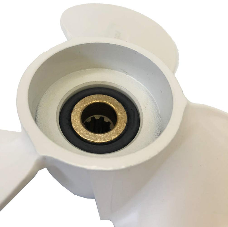 Yamaha Propeller for 4hp 5hp 6hp 4A 4M 5M 5C F4 F6L F6S F5A F6C 9 Spline Tooth/Boat Outboard Propeller 7 1/2x8-BA for Yamaha Engine Motor 6E0-45941-01-EL