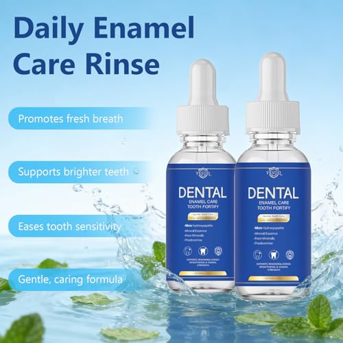 Advanced Enamel Repair Liquid to Support Repair & Remineralization, ProtectionTeeth and Helps Shield Against Early Cavities, Transparent Daily Dental Care Solution (2 Pack) 2 Fl Oz (Pack of 2)