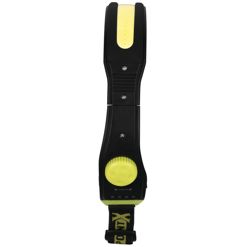 Performance Tool W2690 Firepoint 600LM Li-Ion LED Folding Headlamp, USB-C Charging, Adjustable Strap, Motion Sensor, Dimmable, Foldable Frame, Black/Green