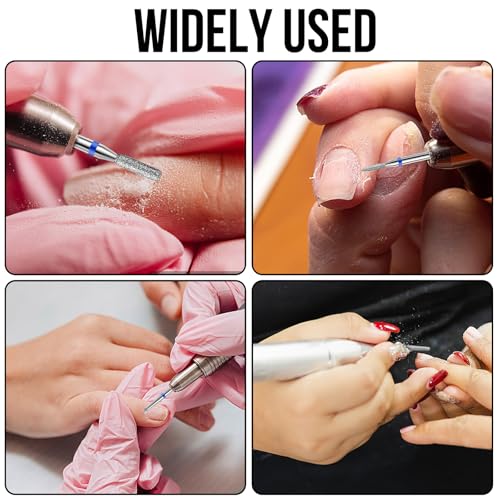 30Pcs Pedicure Care Diamond Nail Drill Bits, Professional Safety Cuticle Nail Drill Bits Tool for Electric Manicure & Pedicure Good Quality Moderate Size