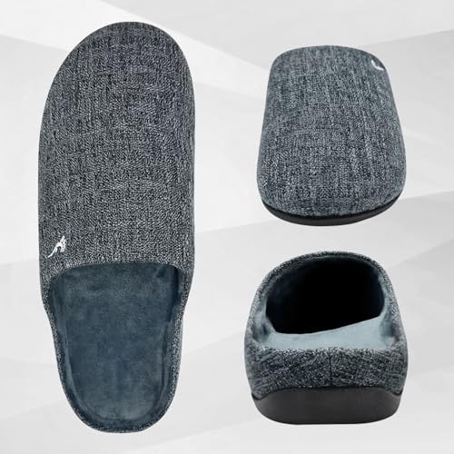 ERGOfoot Orthopedic Arch Support Slippers Women Men 11 Women/10 Men Grey