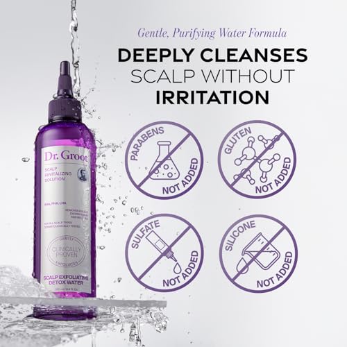 Dr. Groot Scalp Exfoliating Detox Water for Hair Loss, Korean Hair Care, AHA to remove Sebum, Purify Scalp, Menthol Refreshing, Scalp Revitalizing Solution