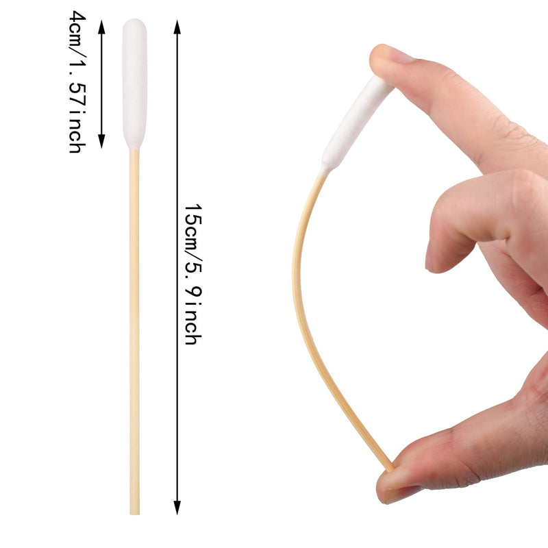 Pet Dog Ear Cleaner Cotton Buds Swab Sticks Animal Ear Cleaner Ear Remedy Cleaning Swabs for Cleaning Animals Ears Wax Infection Removal (50) 50