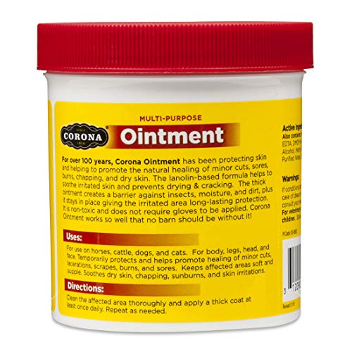Manna Pro Corona Ointment for Horses | Lanolin-Based Formula Helps Sooth Irritation | 14 Ounces 14 Ounce (Pack of 1)