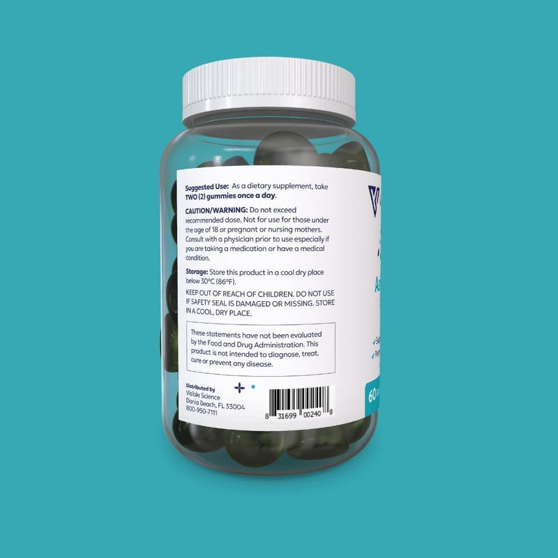Ashwagandha Gummies, 1500mg, Cherry Flavor, 60 Count