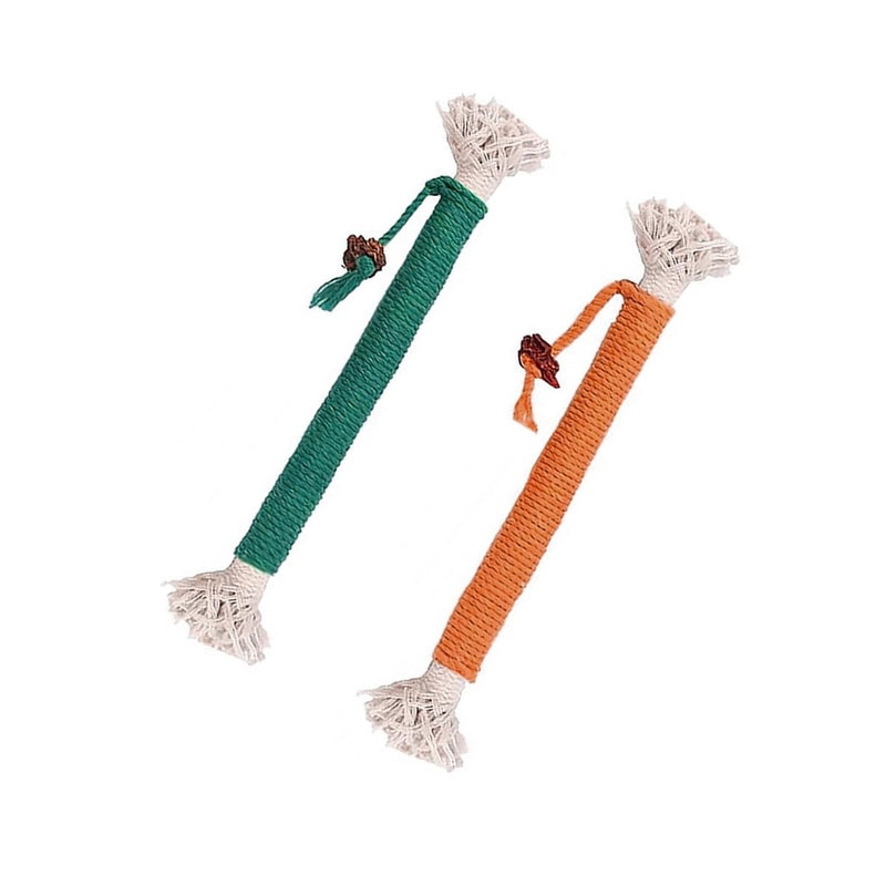 4 Pcs Cat Teeth Cleaning Kitten Teething Cat Nip Chewing Rope, 20cm Cotton Rope for Aggressive Chewers, Dental Care（Random Color）