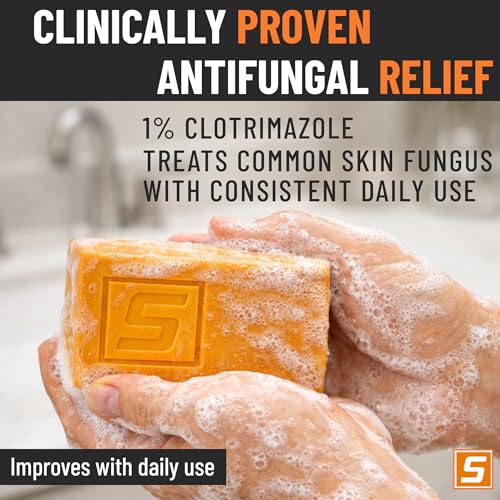 Medicated Antifungal Soap Bar | Jock Itch, Athlete's Foot, Ringworm
