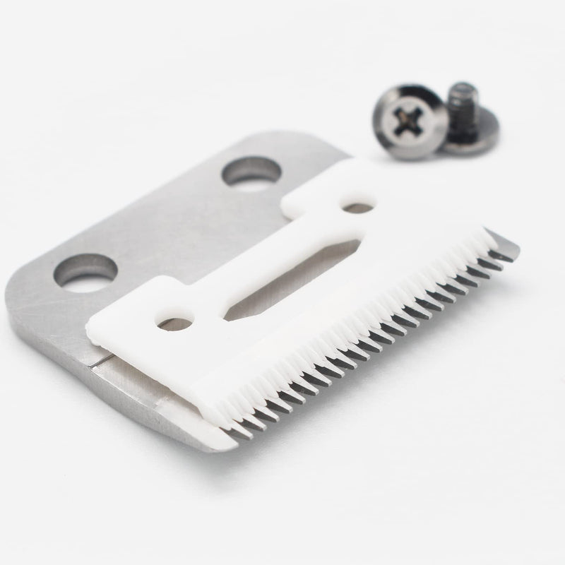 Professional Adjustable Hair Clipper Replacement Blade Set #2161 Compatible with Wahl 5 Star Series Senior Magic Clip Super Taper 8148 1919 Hair Clippers (Silver) Silver - BeesActive Australia