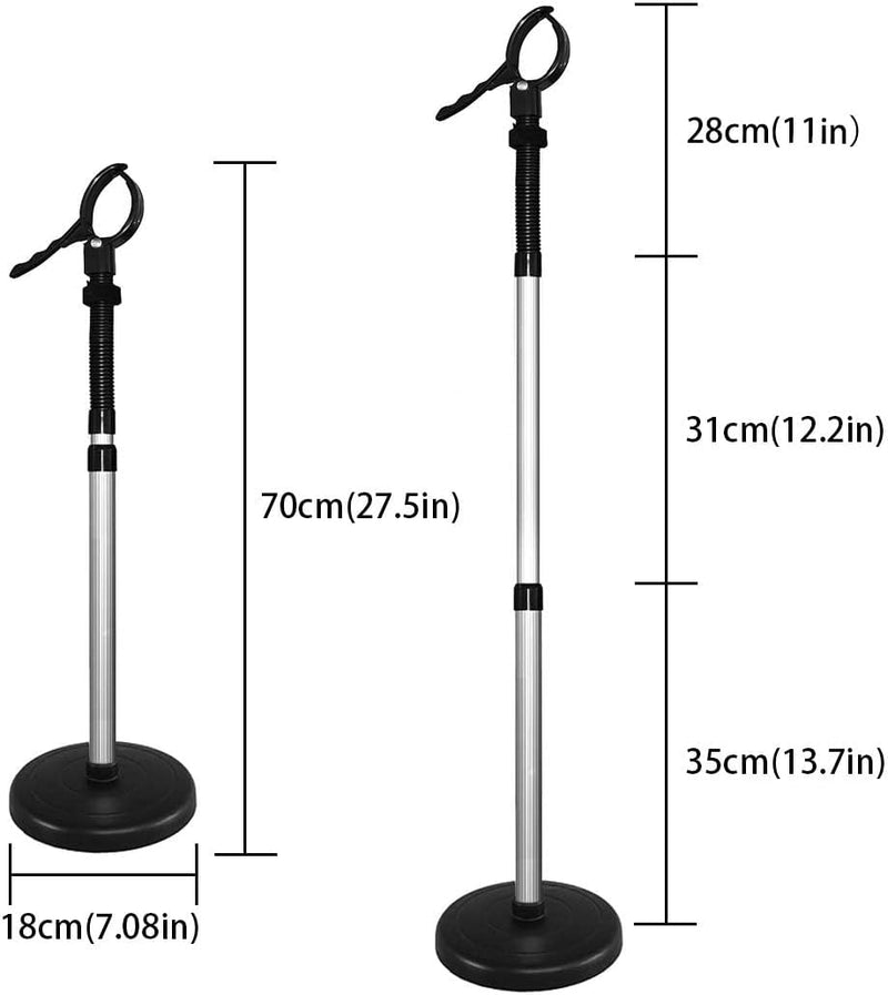 Hands Free Hair Dryer Stand - Flexible Neck Mobility Aid - Suitable for Most Hair Dryers - Includes Velcro Strap - Independent Living Personal Aid - BeesActive Australia