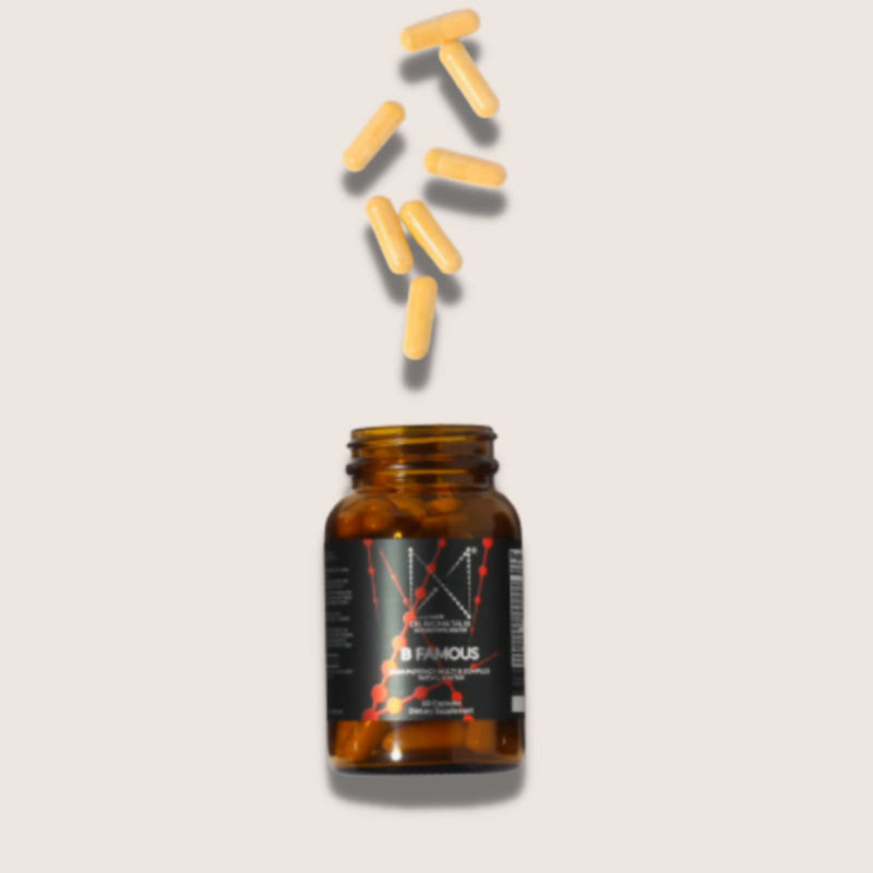 DR. NIGMA B Famous High Potency Multi B Vitamin Complex with L-5-MTHF for Nervous System and Digestive Health and Glowing Skin - 60 Capsules