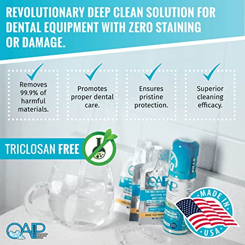 OAP Cleaner - Cleans and Sterilizes Removable Dental and Ortho Appliances - Foam, 3-to-4 Month Supply … 3.8 Fl Oz (Pack of 1)