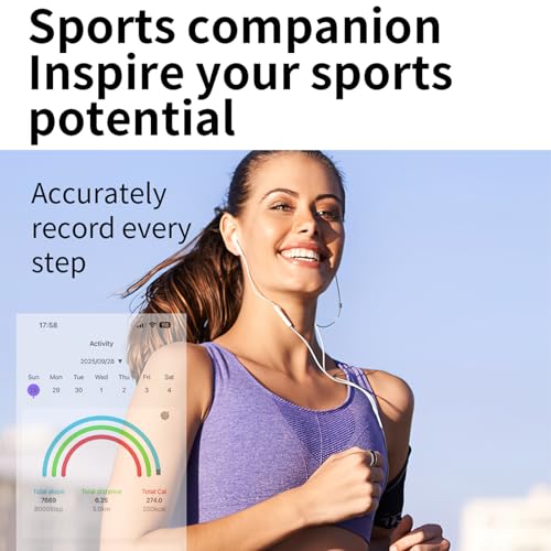 Smart Ring for Women Men Health Ring Fitness Tracker with Sleep Monitor Heart Rate Monitor Distance Screen Display for Android iOS silvery 13