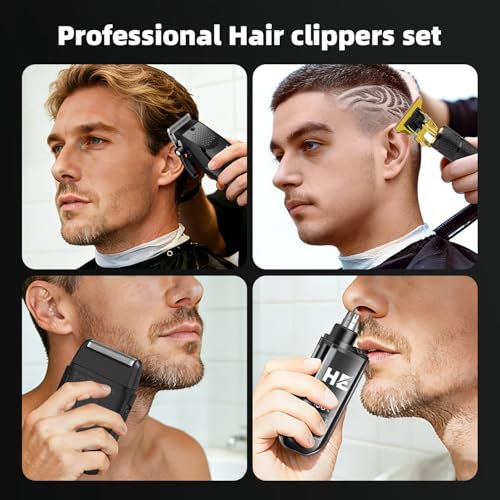 HIENA PRO Hair Clippers for Men, Barber Kit Trimmers for Men