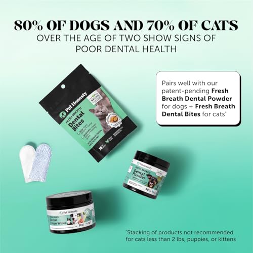 Pet Honesty Dog Dental Care Virtual Bundle – Dental Finger Wipes (30 Ct) + Brush Buddies Dental Sticks for Small Dogs (25 Ct) – Teeth Cleaning, Plaque & Breath Support