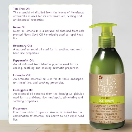 Little Green Kids Lice Repel Shampoo, 8 oz