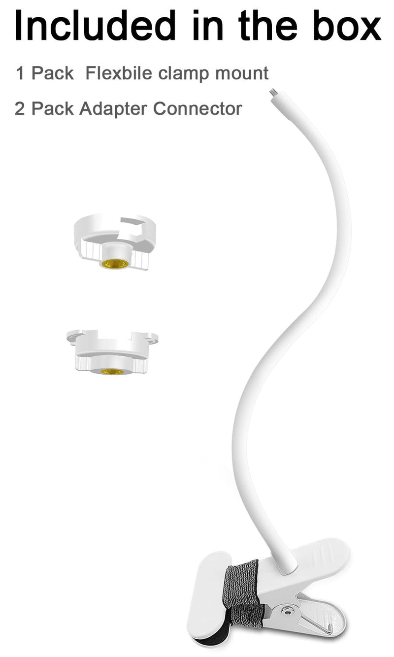 15.7 inches Baby Monitor Mount Compatible with HelloBaby HB65/HB6550/HB6550 pro/HB66/HB248,ANMEATE SM935E Baby Monitor Camera Flexible Clip Clamp Mount Long Gooseneck Arm - BeesActive Australia