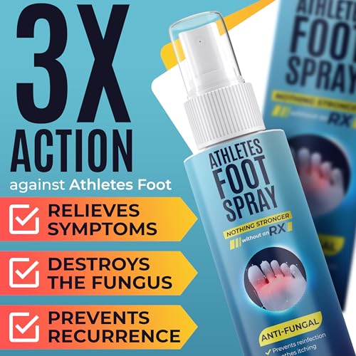 Athletes Foot Spray with Tea Tree Oil Antifungal Treatment for Jock Itch