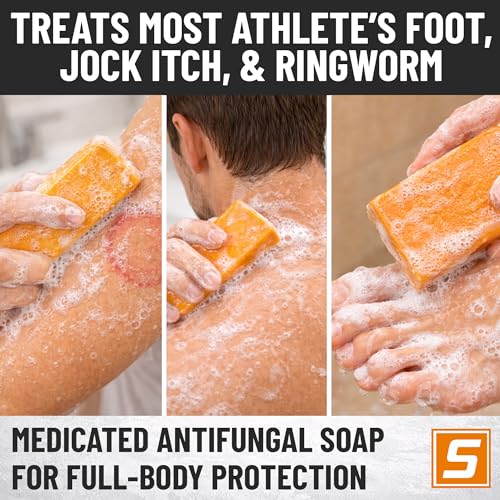 Medicated Antifungal Soap Bar | Jock Itch, Athlete's Foot, Ringworm