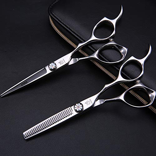 Fenice Professional Hair Cutting Thinning Shear- 8 in 1 Hairdressing Scissors Set - Barber Hair Cutting Scissors/Shears（5.5 inch） 5.5''