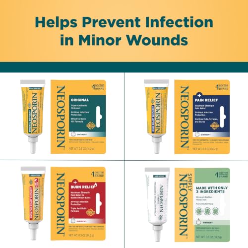Simply Neosporin Antibiotic Ointment, 3-Ingredient Formula, 0.5 oz 0.5 Ounce
