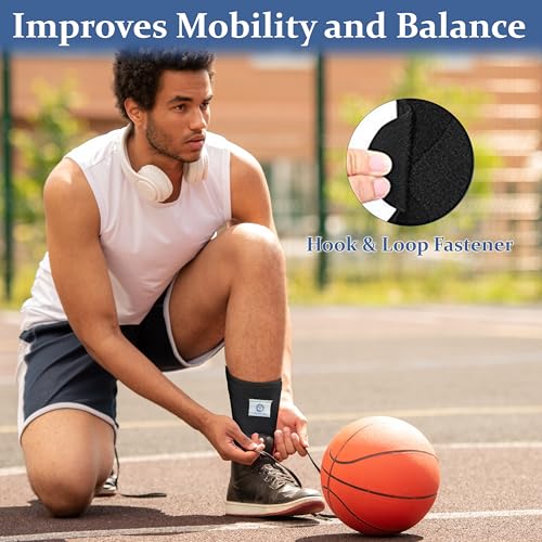 Foot Drop Brace - AFO Ankle Brace - Support for Walking and Sleeping, Soft Night Splint, Ankle Stabilizer for Foot and Ankle Support - Joint Pain Relief (LEFT FOOT) LEFT FOOT