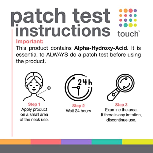 TOUCH Glycolic Acid Toner with Rose Water & Witch Hazel, 6 oz