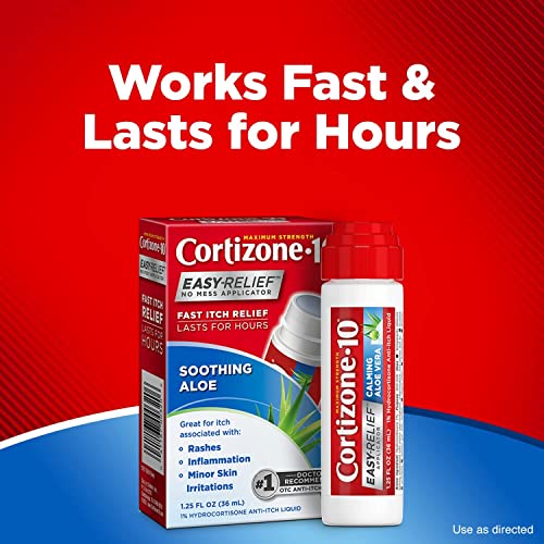 Cortizone-10 Easy Relief Applicator Anti-Itch Liquid 1.25 oz 1.25 Fl Oz (Pack of 1)
