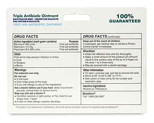 Globe Triple Antibiotic First Aid Ointment, 0.5 oz (4-Pack) | 24-Hour Infection Protection | Wound Care Treatment for Minor Scrapes, Burns and Cuts | 4 PACK - BeesActive Australia