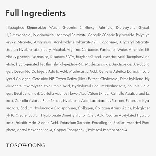 TOSOWOONG Hyaluronic Acid 9 Cream Daily Face Moisturizer for Hydration