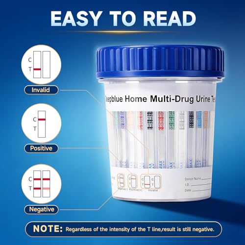 Home Multi-Drug Urine Test Cup, 16 Panel, OTC Home Use, 5 Minute Results (6pcs) 6pcs