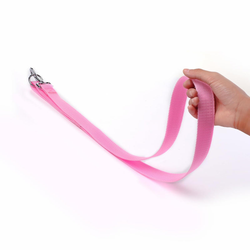 Strong Nylon Dog Leashes, with O-Rings, 4Ft/6 Ft and 10Ft, 1 Inch Wide, for Medium and Large Dogs Walking, Training Or Exploring (Pink, 6ft) pink - BeesActive Australia