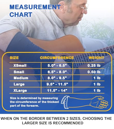 Weighted Compression Sleeve (5 Size Options) Tremor Control, Strength/Movement Assistance, PT & OT (USE SIZE CHART & VIDEO TO FIND THE CORRECT SIZE) Arm Weight MED