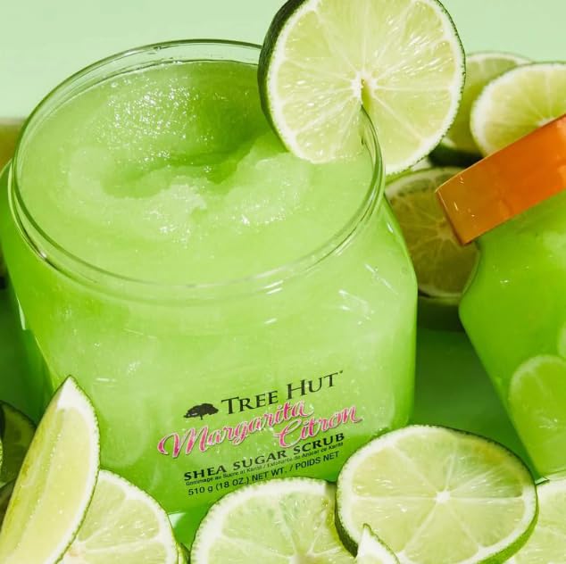 Tree Hut Margarita Citron Shea Sugar Scrub 18 Oz, Ultra Hydrating and Exfoliating Scrub for Nourishing Essential Body Care - BeesActive Australia