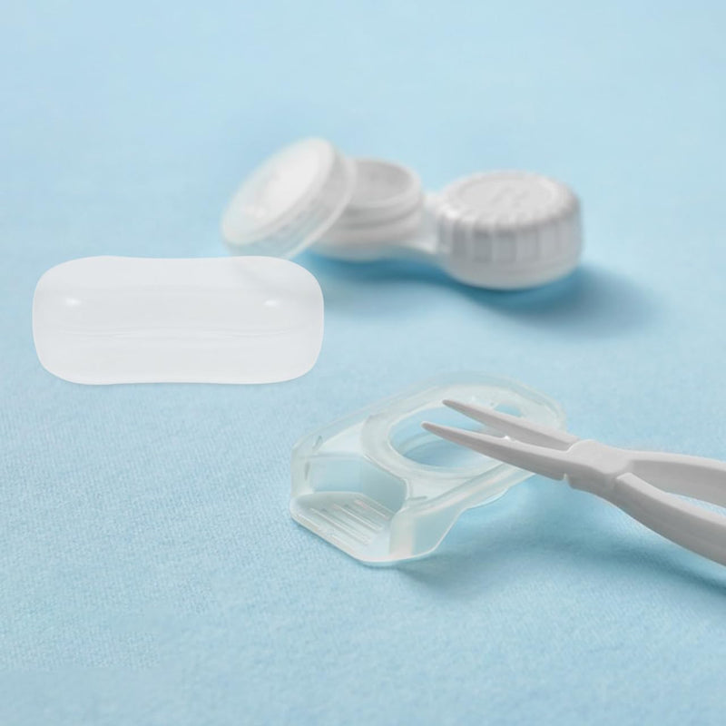 HEALLILY 20Pcs Dog Finger Toothbrush Storage Box Portable Transparent Case Compact Pet Dental Care Organizer Easy Carry for Travel and Home