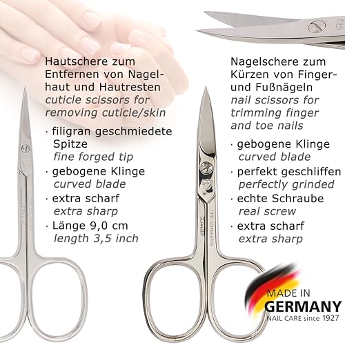 3 Swords Germany – manicure pedicure set kit (656) OSTRICH BROWN