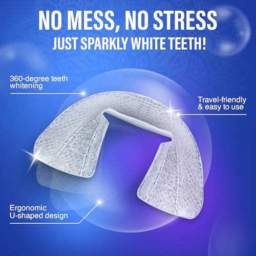 GuruNanda Pro Whitening Duo – Prefilled Whitening Trays (7 Treatments) & Wireless LED Whitening Kit for a Radiant, Confident Smile that Shines