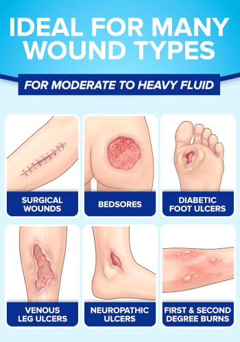 40Pcs Silicone Foam Dressing | 3x3 Bed Sore Bandages | Wound Care FSA&HSA 3x3 40ct