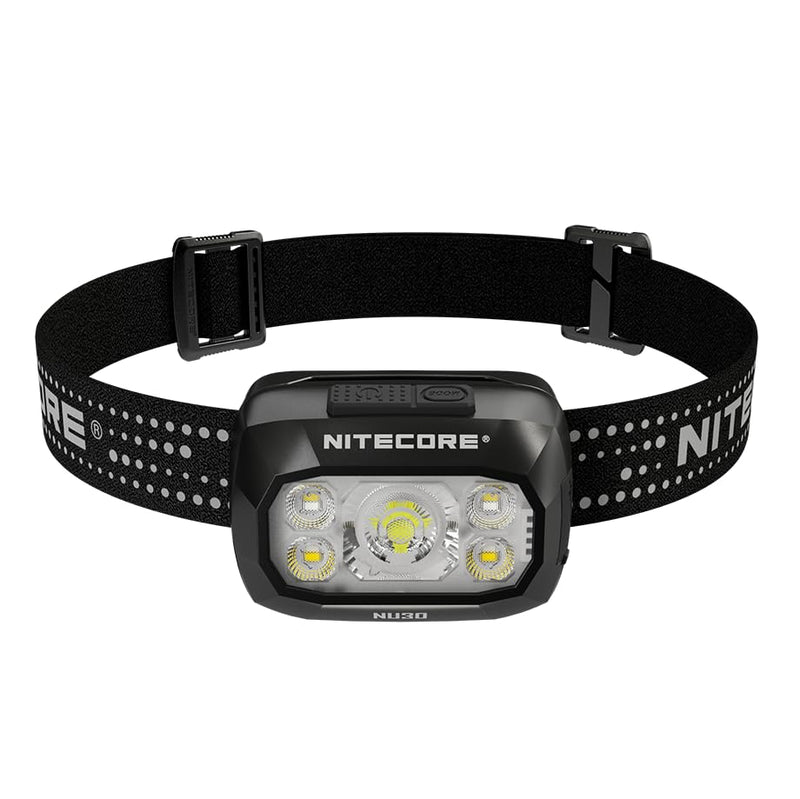 Nitecore NU30 500 Lumen LED Rechargeable Headlamp with White and Red Beams Black