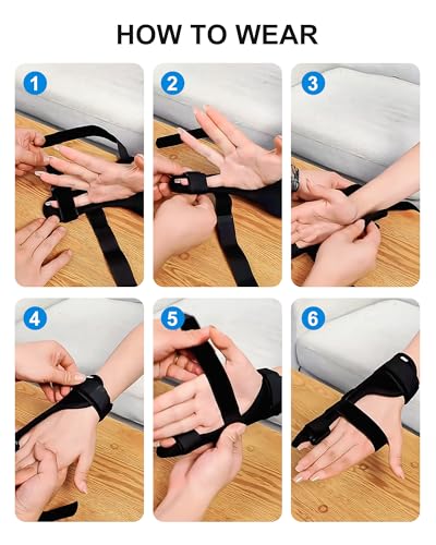Pinky Finger Splint, Broken Fingers Wrist Support, Medium Black Trigger Finger medium size