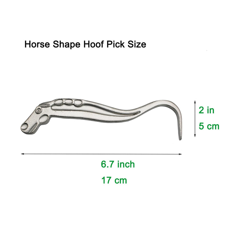 Hoof Pick for Horse Cleaning Grooming Hoof, Farrier Metal Horseshoe Pick Horse Shape Ergonomic Grips Design for Horse,Goat,Cow, Donkey,Sheep - BeesActive Australia